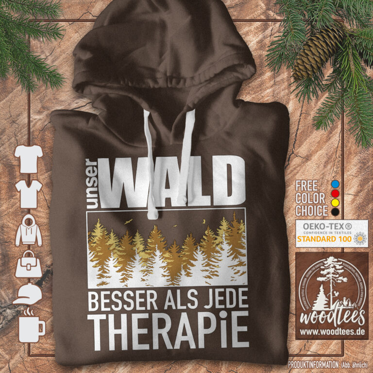 Hoddie "Unser Wald" Farben und Textilien individuell einstellbar!